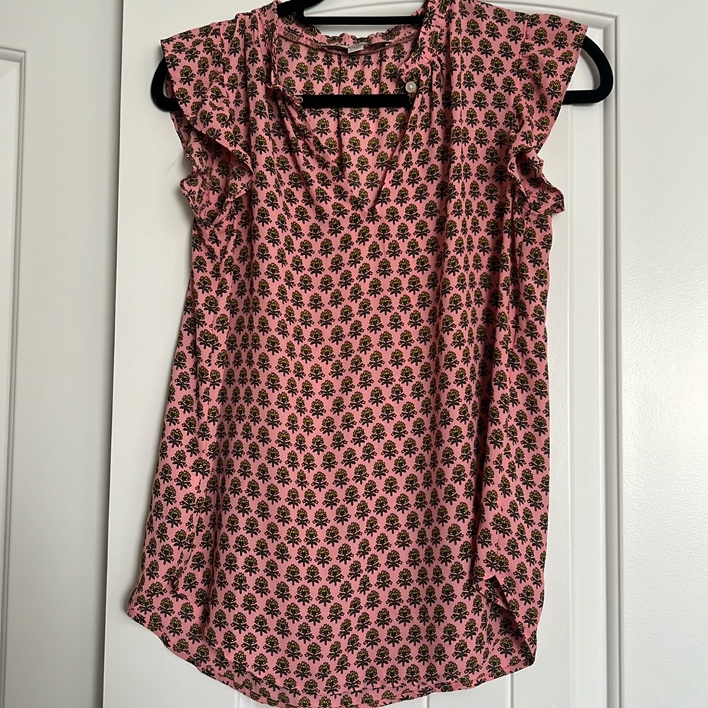 Loft pink floral top